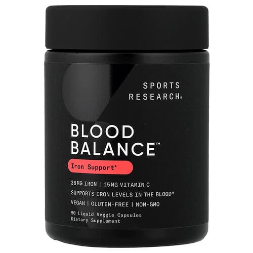 Sports Research  Blood Balance™  90 Liquid Veggie Capsules