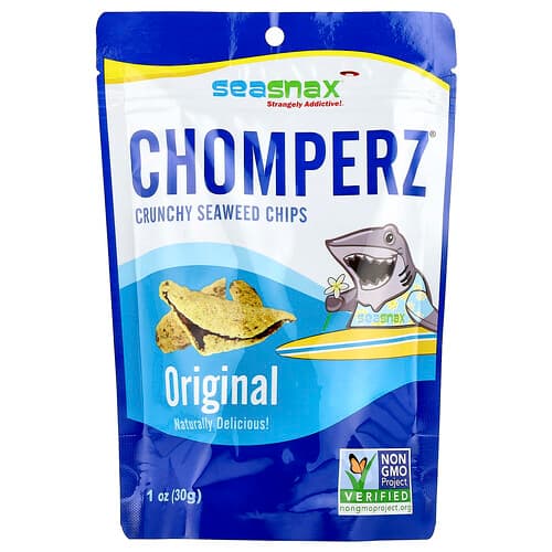 SeaSnax  Chomperz®  Crunchy Seaweed Chips  Original  1 oz (30 g)