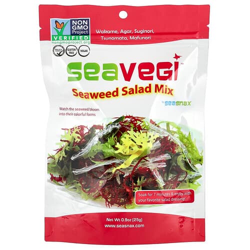 SeaSnax  SeaVegi™  Seaweed Salad Mix  0.9 oz (25 g)
