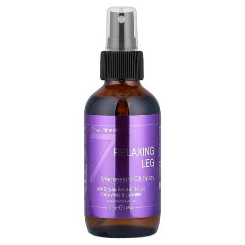 Seven Minerals  Magnesium Oil Spray  Relaxing Leg  4 fl oz (118 ml)