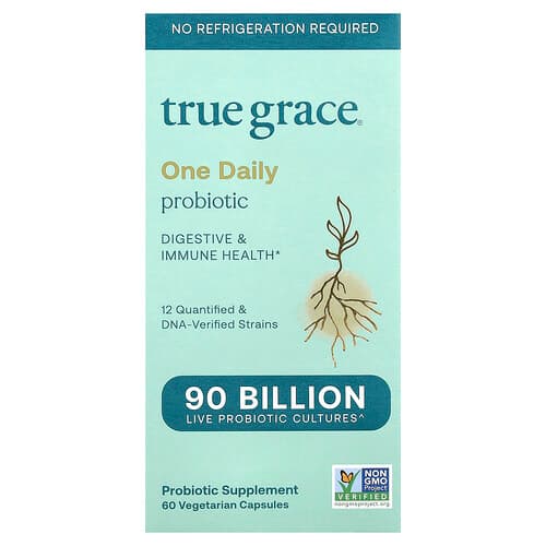 True Grace  One Daily Probiotic  60 Vegetarian Capsules