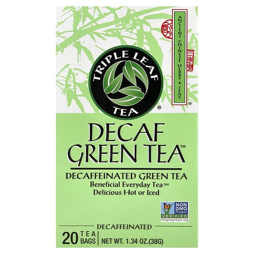 Triple Leaf Tea  Decaf Green Tea™  20 Tea Bags  1.34 oz (38 g)
