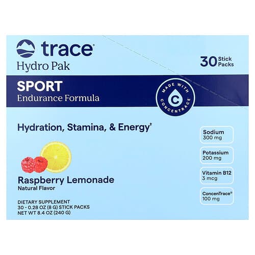 Trace  Hydro Pak Sport  Raspberry Lemonade  30 Stick Packs  0.28 oz (8 g) Each