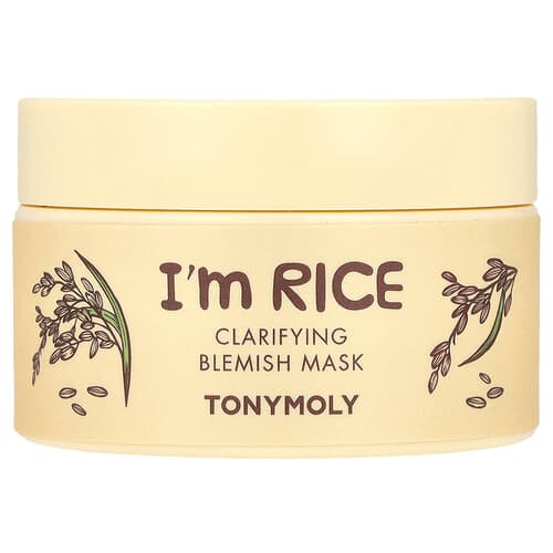 TonyMoly  I'm Rice  Clarifying Blemish Beauty Mask  3.38 fl oz (100 ml)