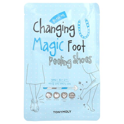 TonyMoly  Changing U Magic Foot Peeling Shoes  1 Pair  0.60 oz (17 g) Each