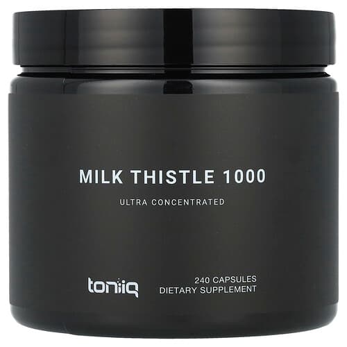 Toniiq  Milk Thistle 1000  240 Capsules (500 mg per Capsule)