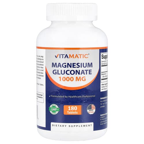 Vitamatic  Magnesium Gluconate  1 000 mg  180 Tablets