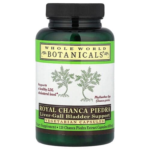 Whole World Botanicals  Royal Chanca Piedra  Liver-Gall Bladder Support  400 mg  120 Vegetarian Capsules