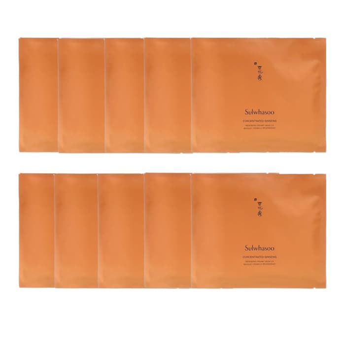 Sulwhasoo - Concentrated Ginseng Renewing Creamy Mask EX - 1pc (10ea) Set