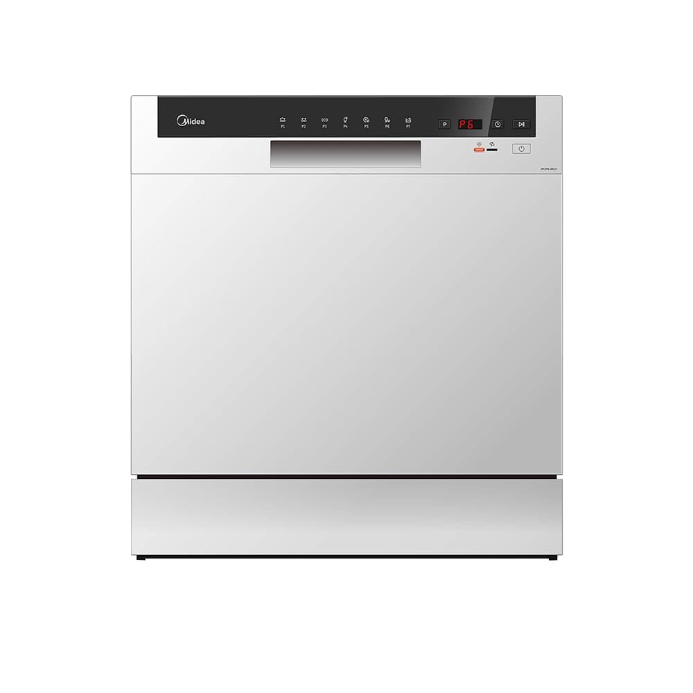 Midea Counter Top Dishwasher | Portable | 8 Place Settings | 7 Programs | Inverter Quattro | Silent & High Energy Efficient | Rapid Wash | Child Lo...