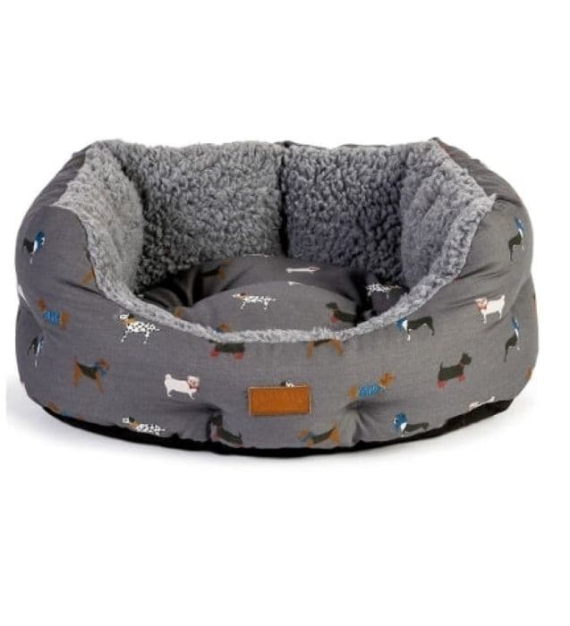 Danish Design FatFace Marching Dogs Deluxe Slumber Bed for Dogs - 101Cm