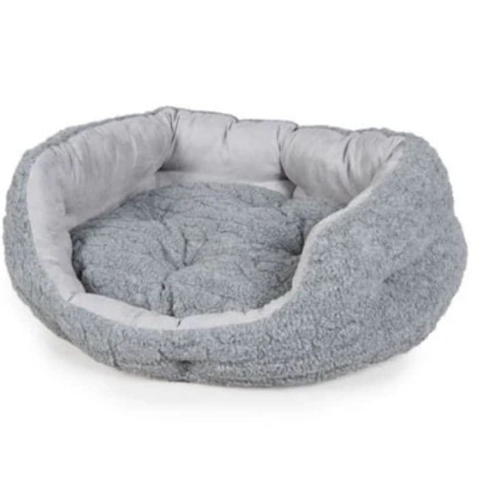 Danish Design Bobble Deluxe Slumber Dog Bed - Pewter 101Cm