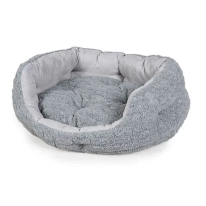 Danish Design Bobble Deluxe Slumber Dog Bed - Pewter 89Cm