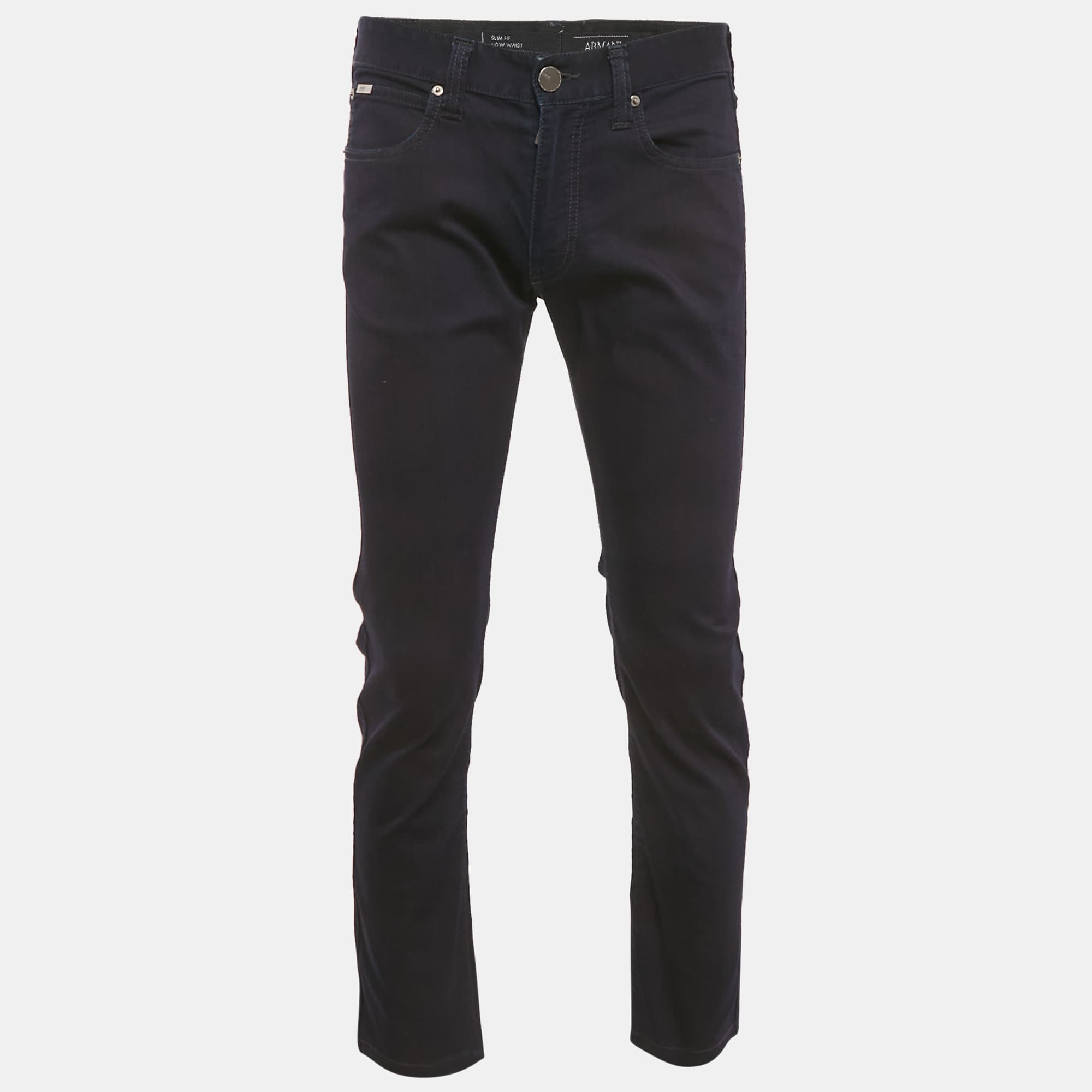 Armani Collezioni Dark Blue Denim Slim Fit J06 Jeans M Waist 33"