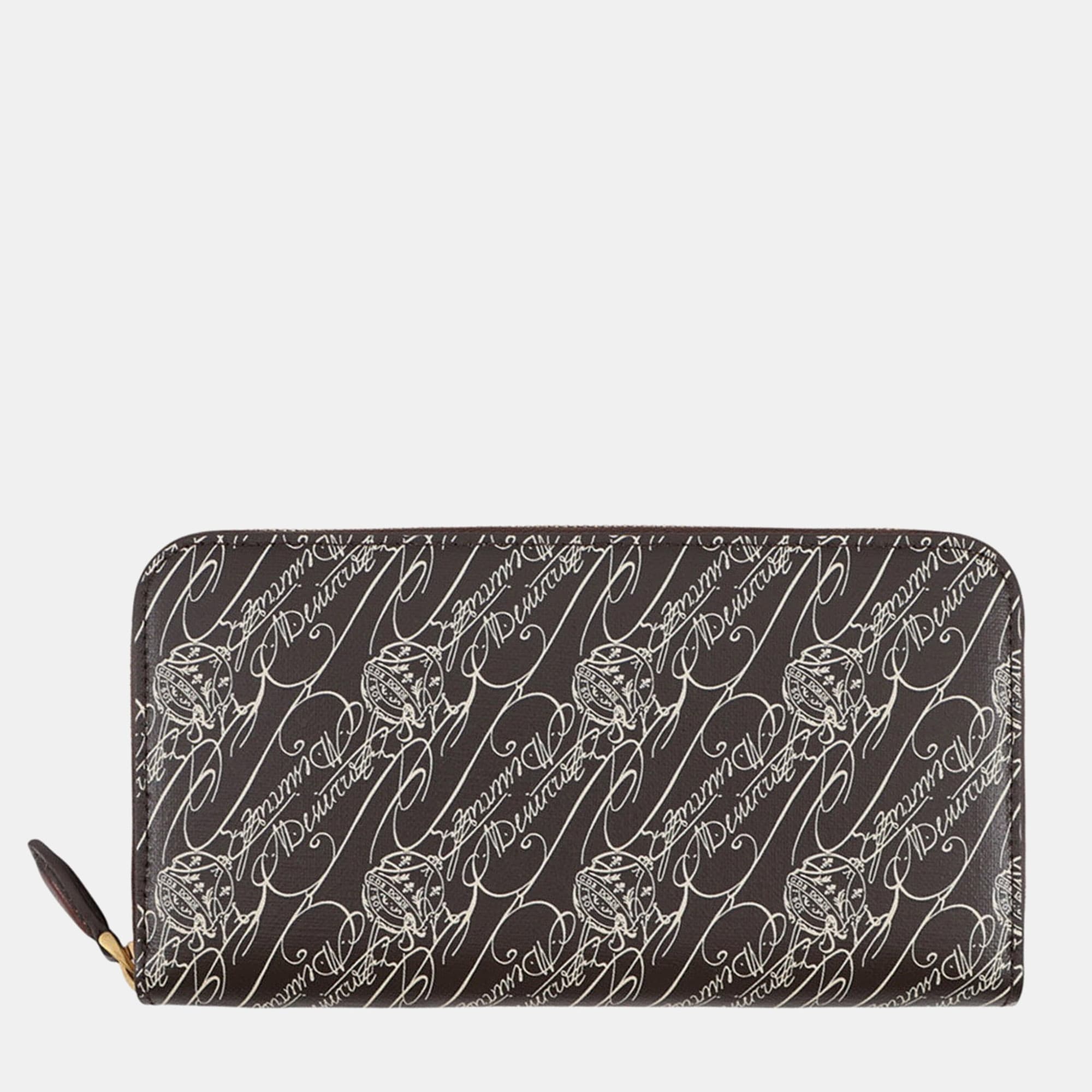 Berluti Itauba Dark Brown Venice Calfskin Leather Wallet Bag