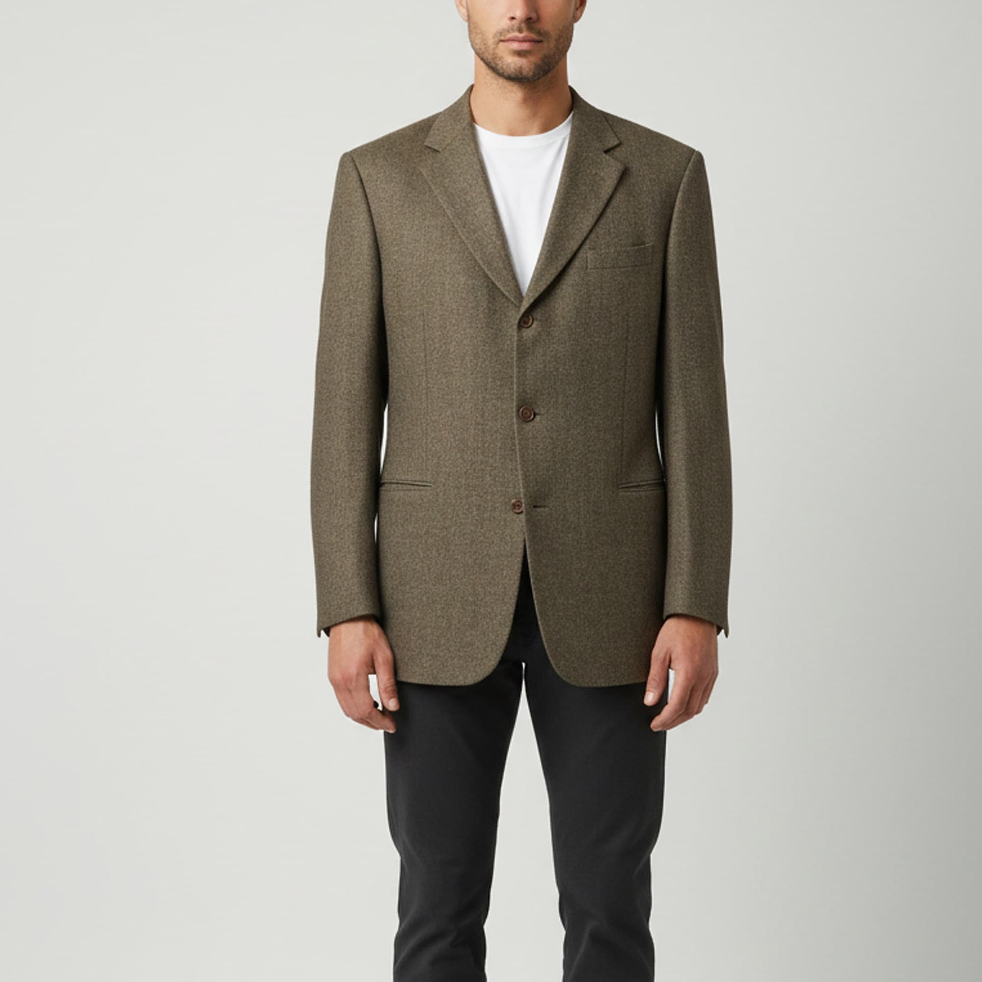Boss By Hugo Boss Brown Wool Blend Einstein Blazer XXXL