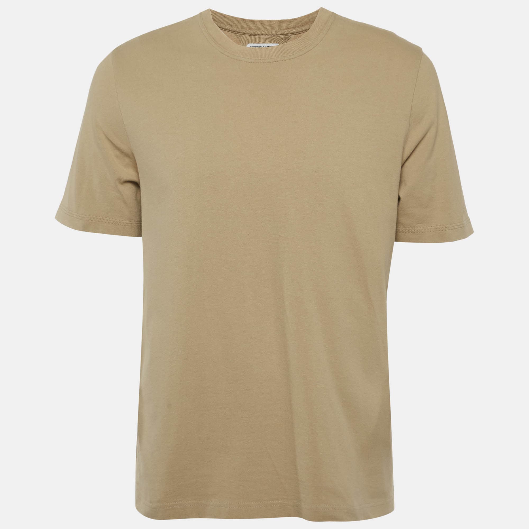 Bottega Veneta Olive Green Jersey Crewneck T-Shirt XL