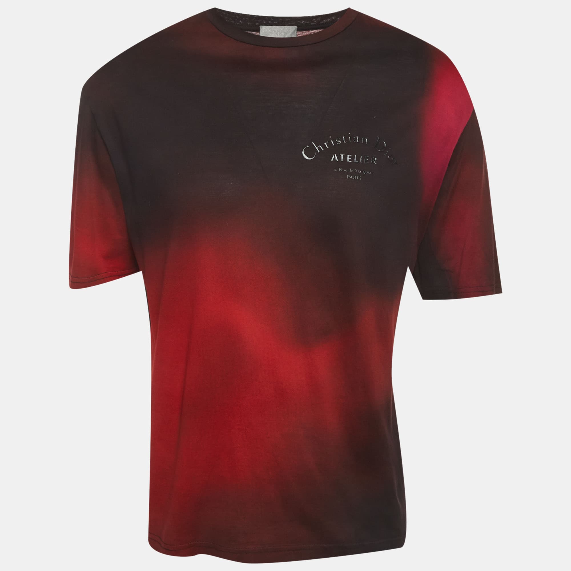 Dior Homme Gradient Logo Print Ombre Atelier T-Shirt M