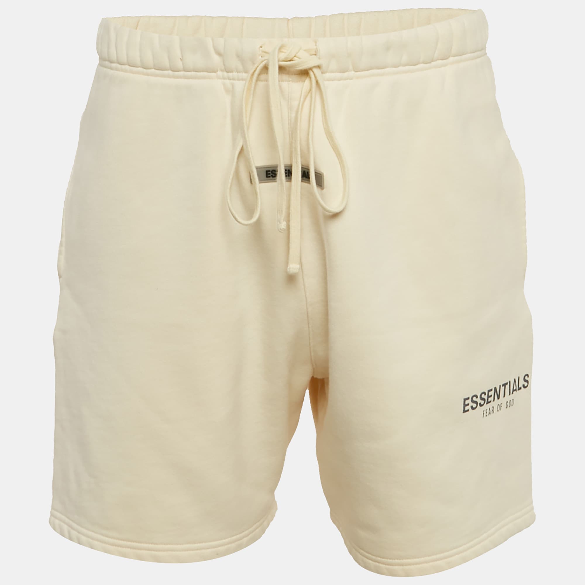 Essentials Fear of God Cream Cotton Fleece Shorts