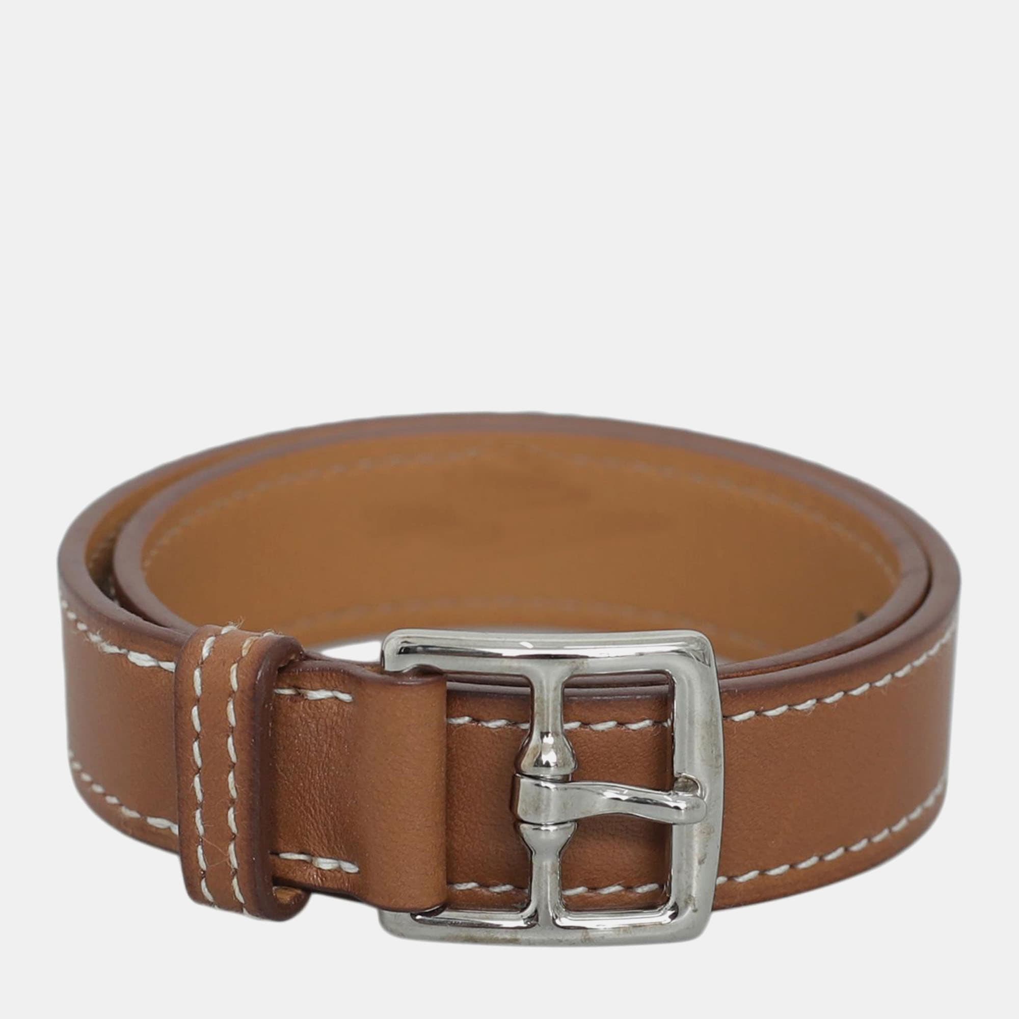 Hermes Etriviere Leather Men's Accessories Bracelet