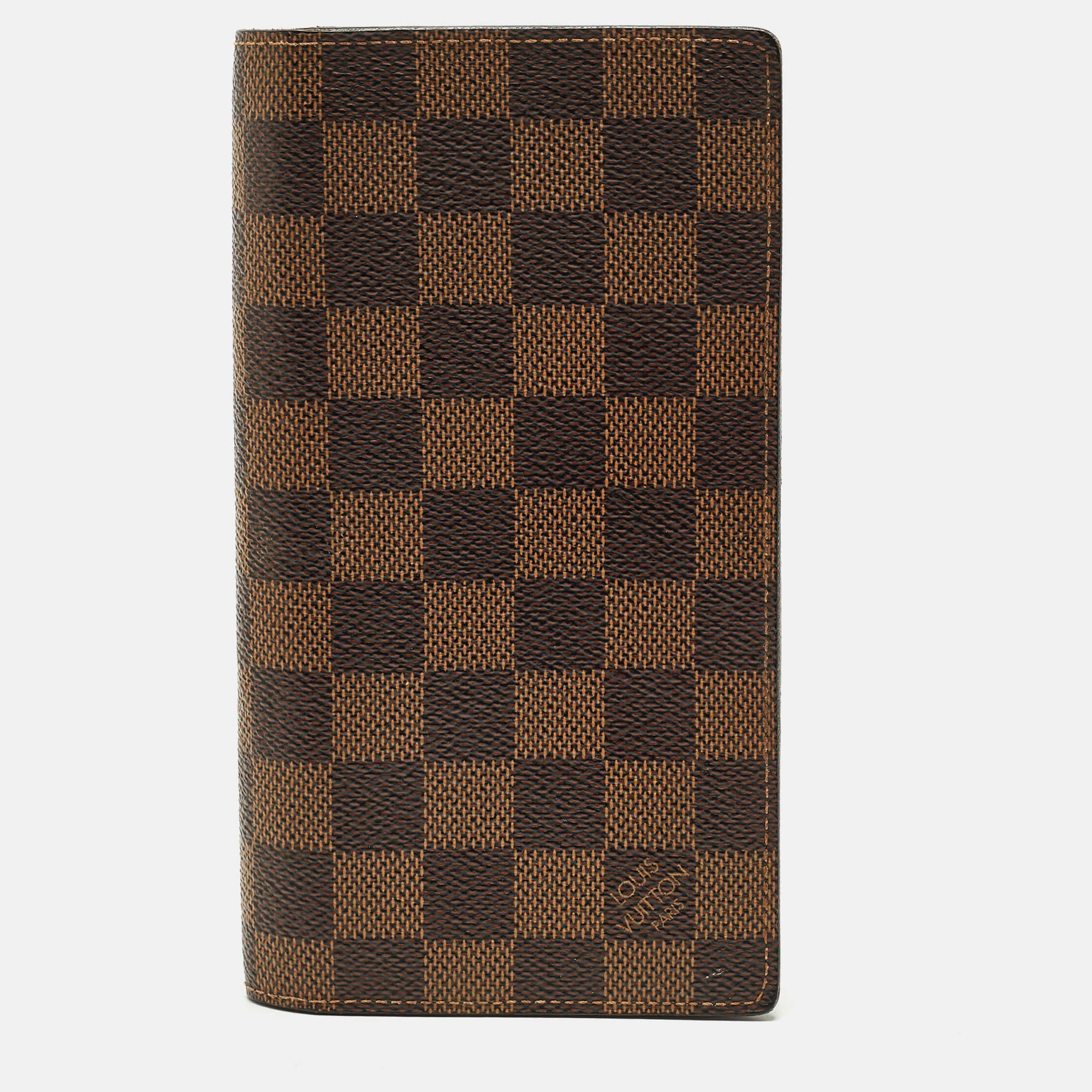 Louis Vuitton Brazza Damier Ebene Canvas Wallet