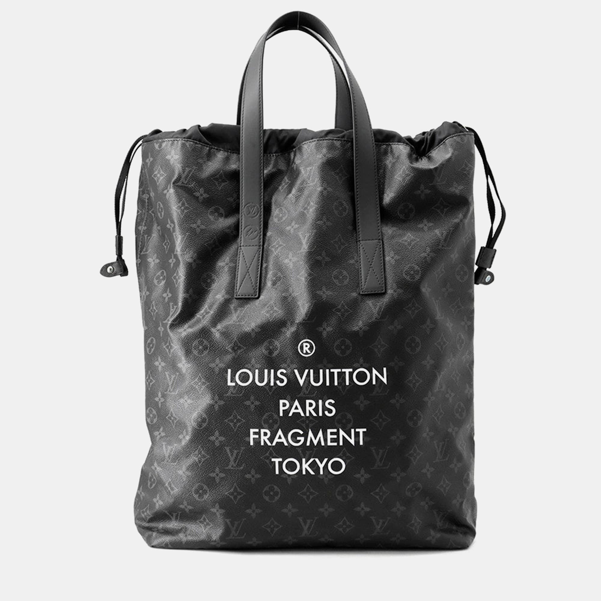 Louis Vuitton Cabas Light Monogram Eclipse Canvas Black Monogram Canvas Top Handle Bag