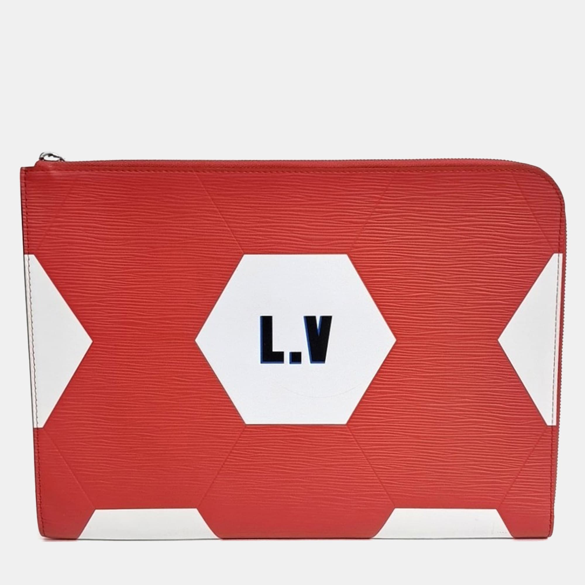Louis Vuitton Red White Epi FIFA World Cup Pochette Jour GM