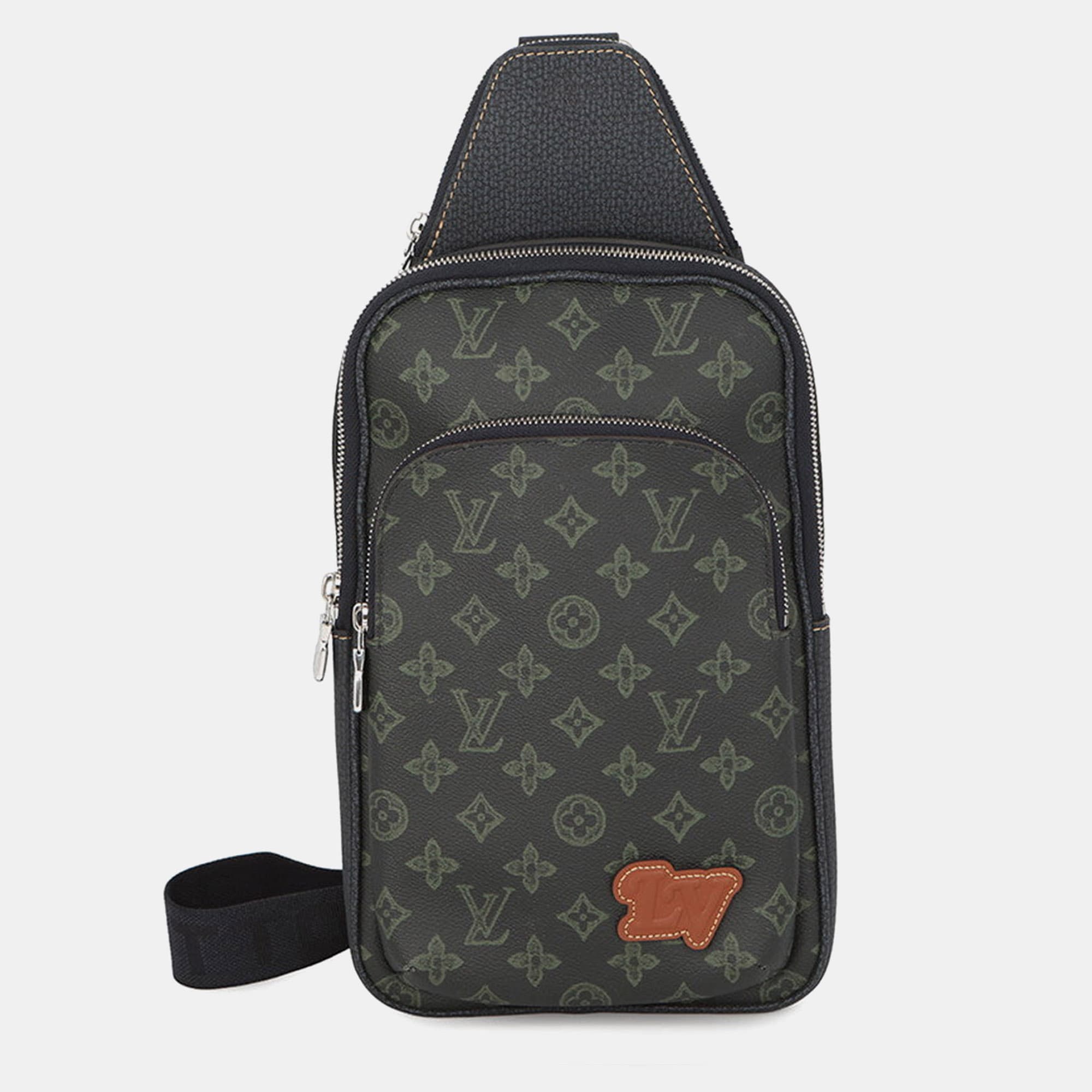 Louis Vuitton Avenue Sling PM Dark Green Monogram Canvas Shoulder Bag