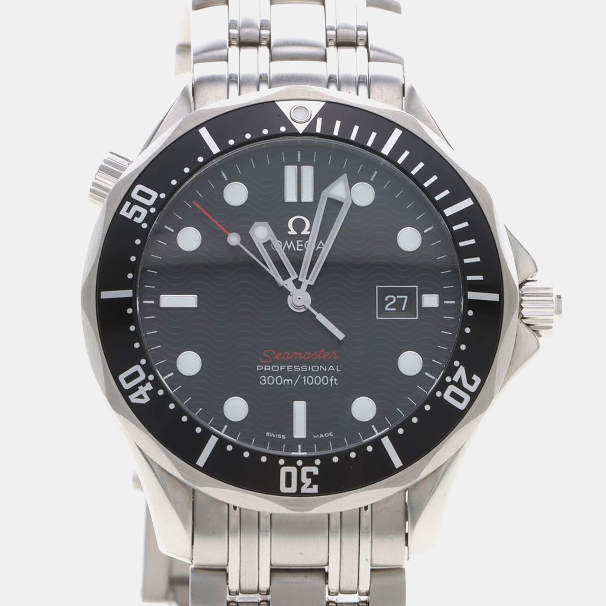 Omega Seamaster 300M 212.30.41.61.01.001 Black Stainless Steel Quartz Men's Wristwatches 41mm