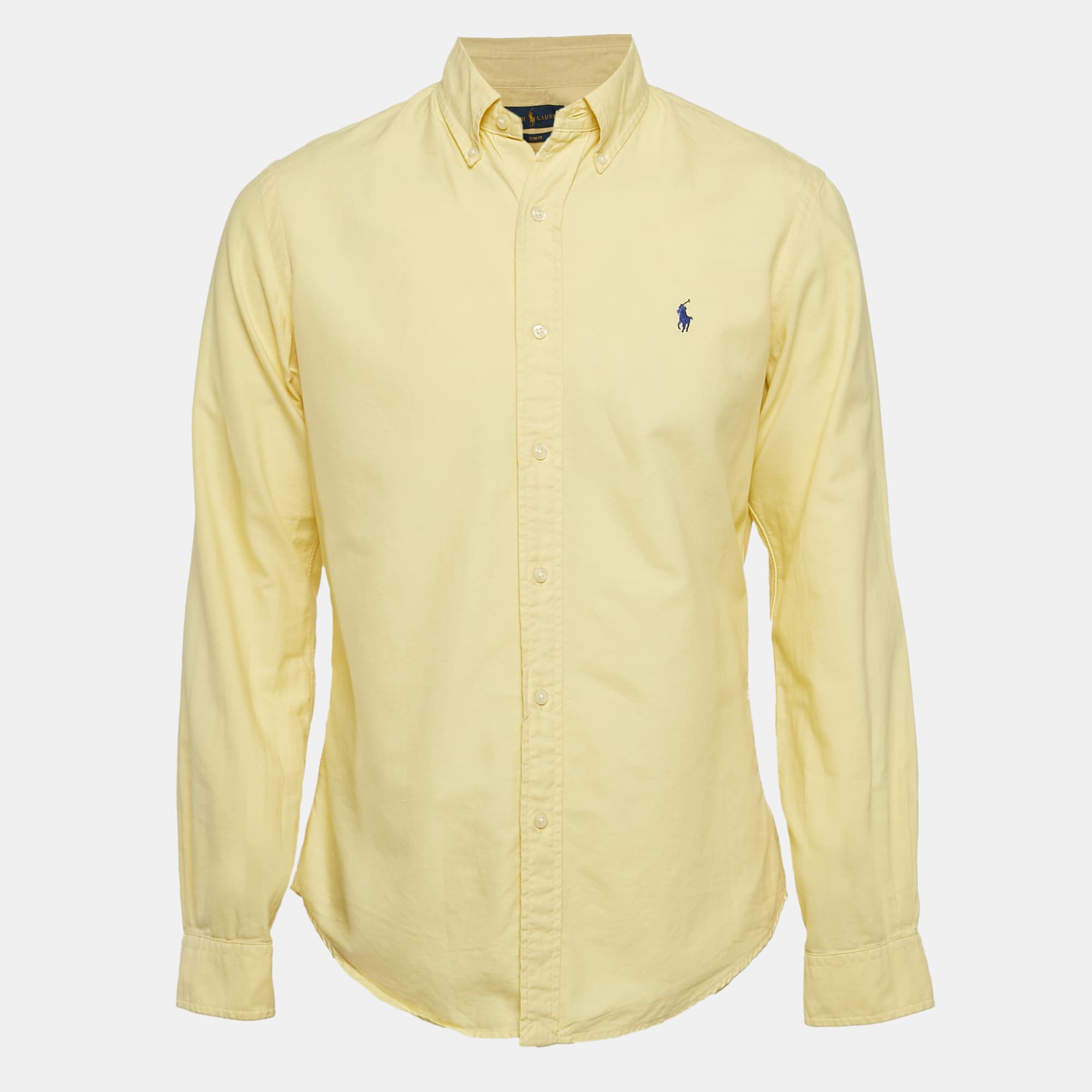 Polo Ralph Lauren Yellow Cotton Button Down Shirt M