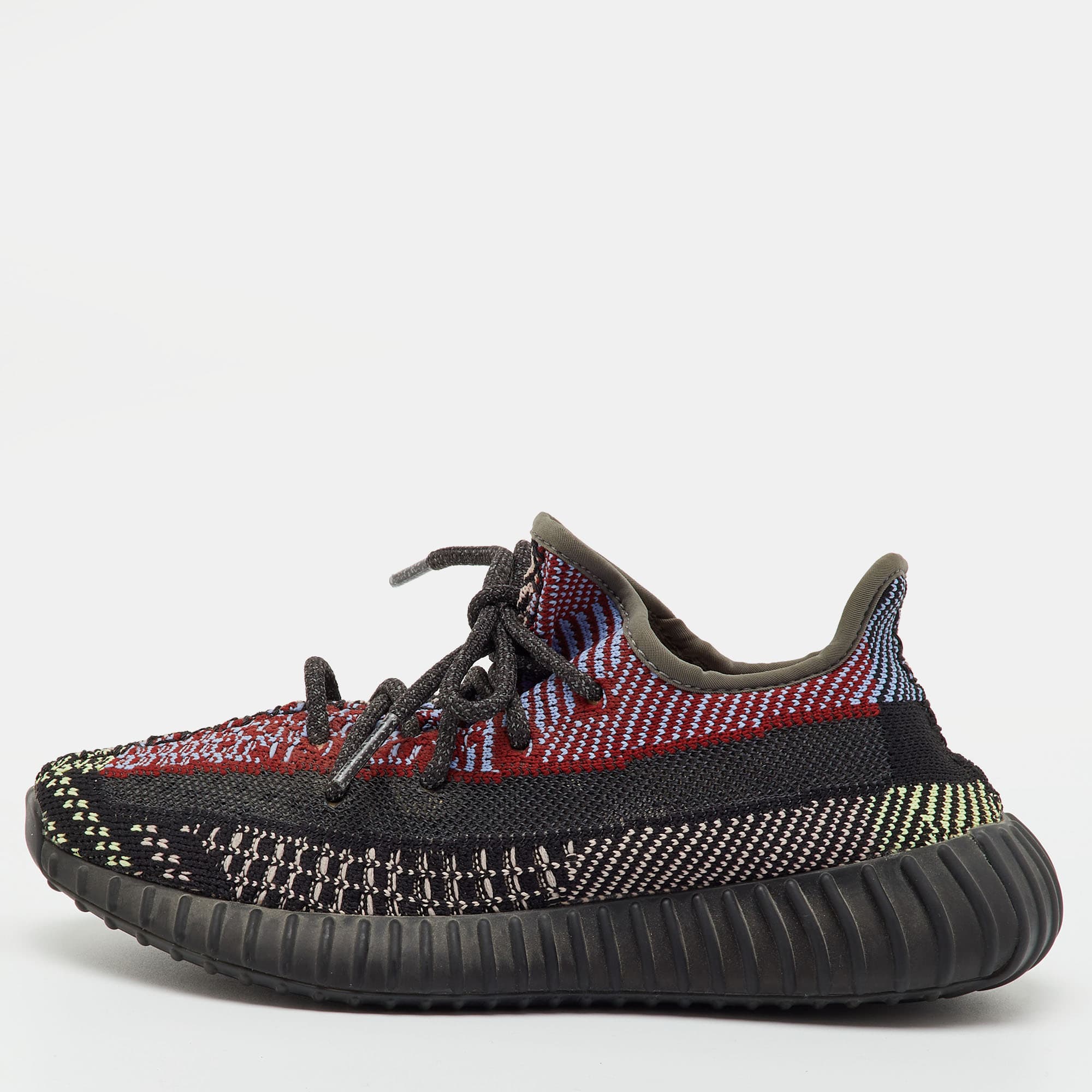 Yeezy x Adidas Multicolor Knit Fabric Boost 350 V2 Yecheil Sneakers Size 36 2/3