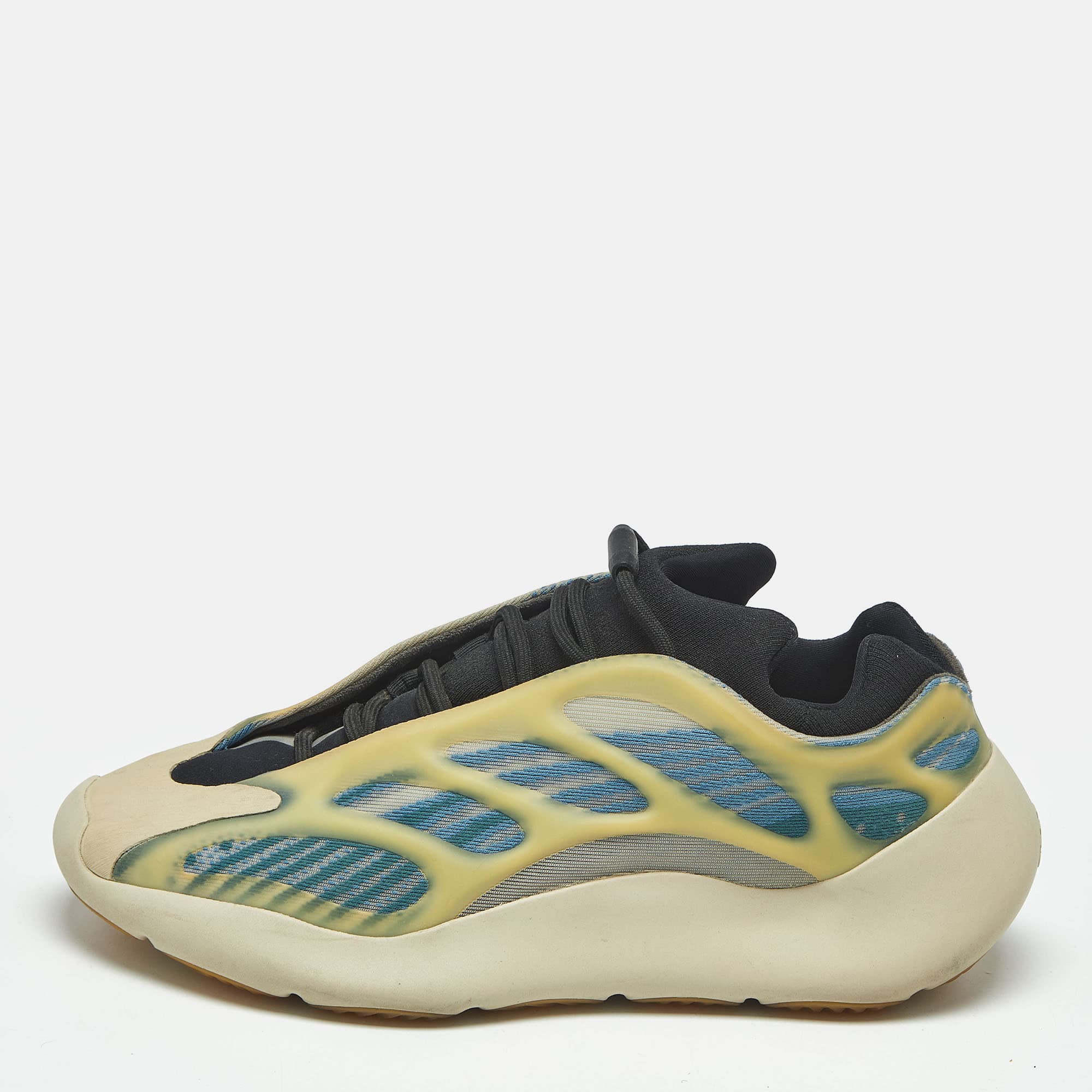 Yeezy x Adidas 700 V3 Kyanite Size 44 Multicolor Knit Fabric and Rubber Low Top Sneakers