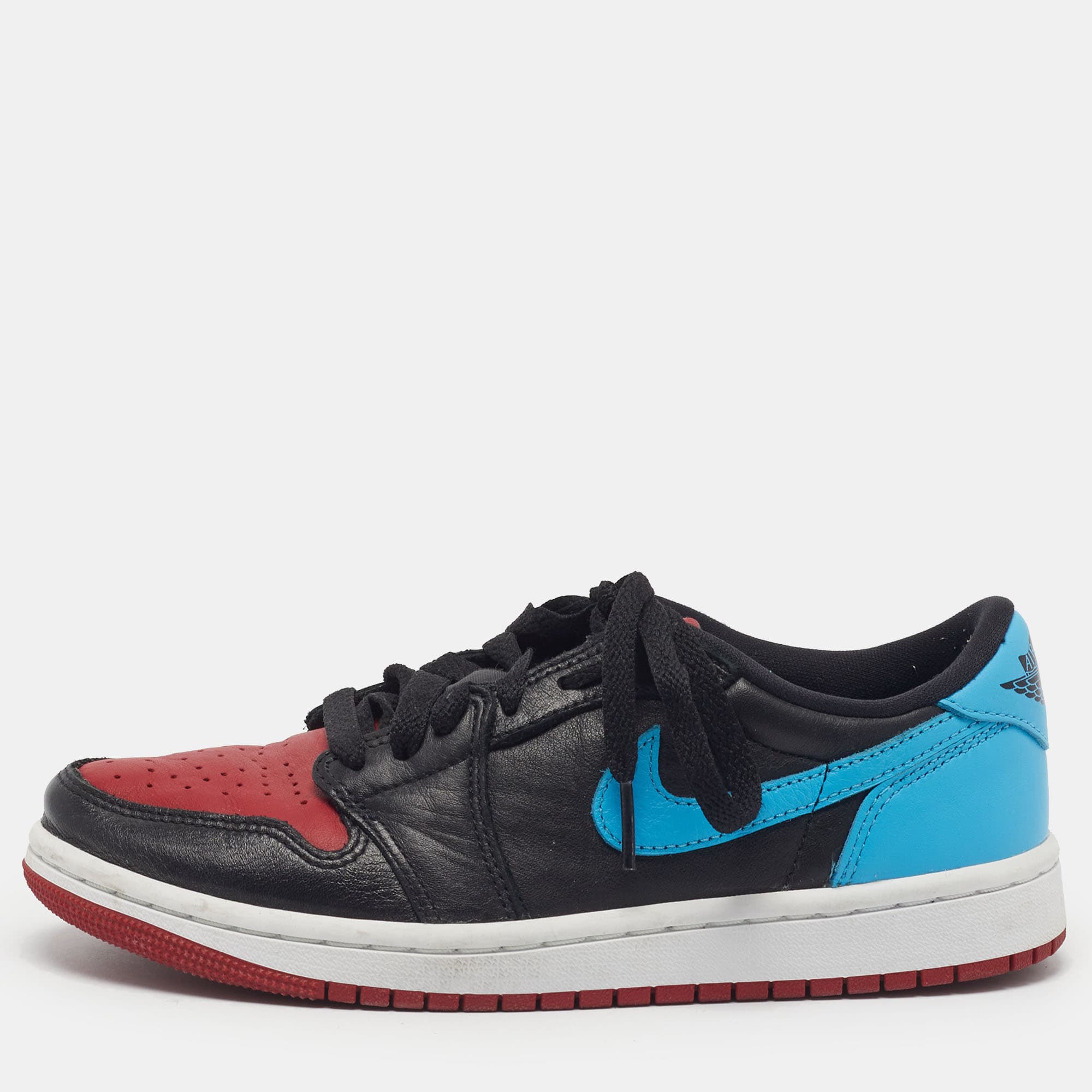 Air Jordans Jordan 1 Retro OG NC to Chi Size 36.5 Multicolor Leather Low Top Sneakers