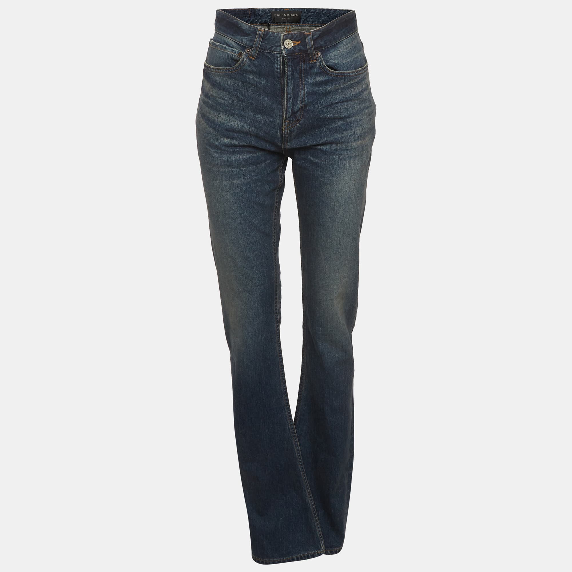 Balenciaga Unisex Denim Bootcut Jeans XS/ Waist 26"