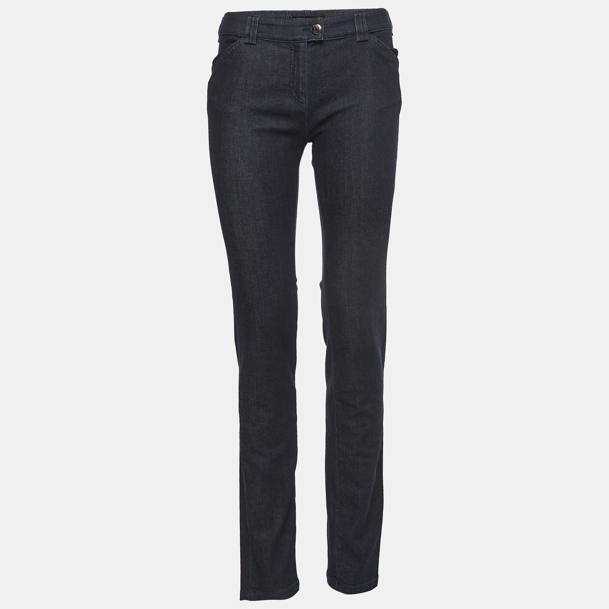 Balenciaga Navy Blue Denim Slim Fit Jeans M Waist 32''