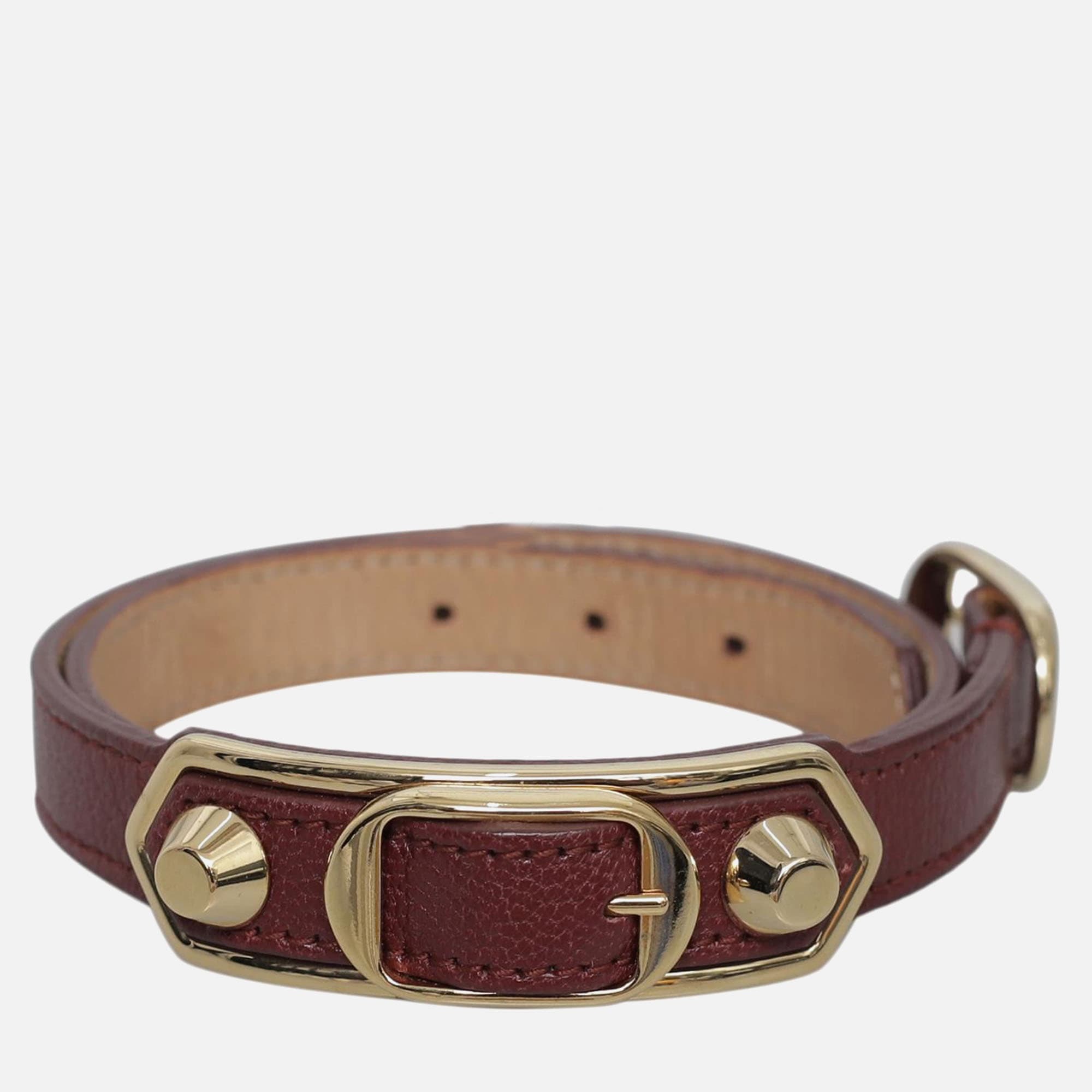 Balenciaga Metalic Edge Triple Tour Bracelet