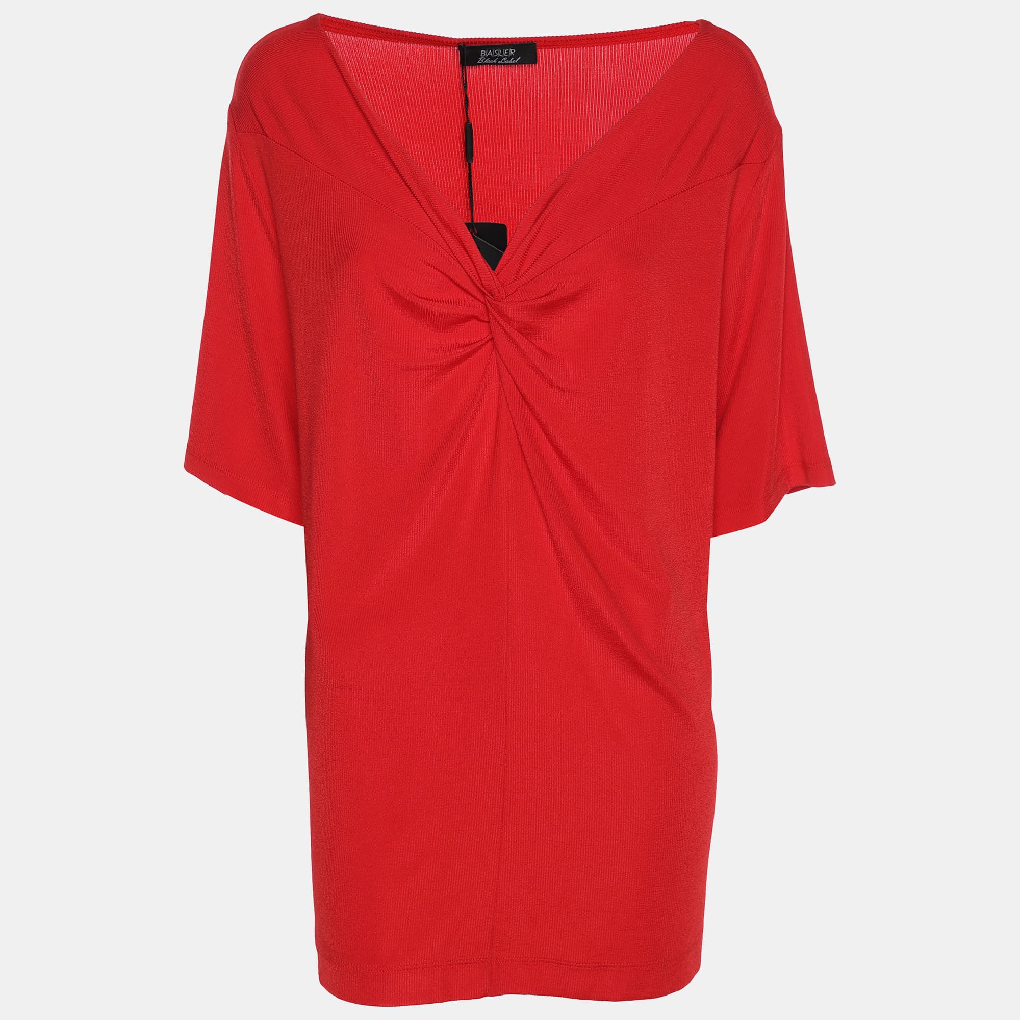 Basler Red Jersey V Neck Top XL