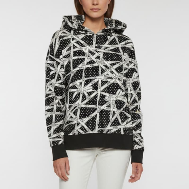 Boss By Hugo Boss Black Printed Jersey Ecaisy_Uw Hoodie M