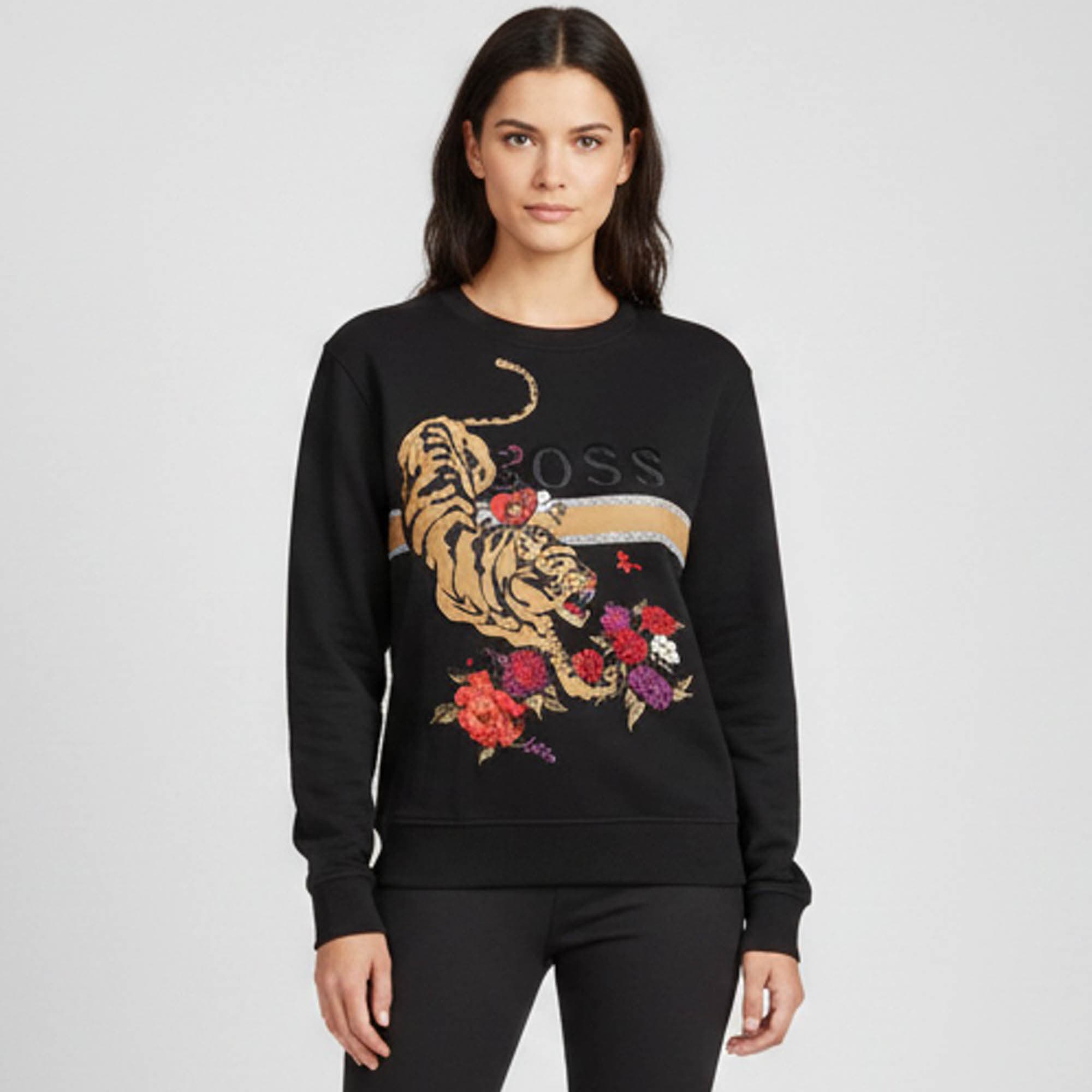 Boss By Hugo Boss Black Jersey Elaboss Lny Sweatshirt M