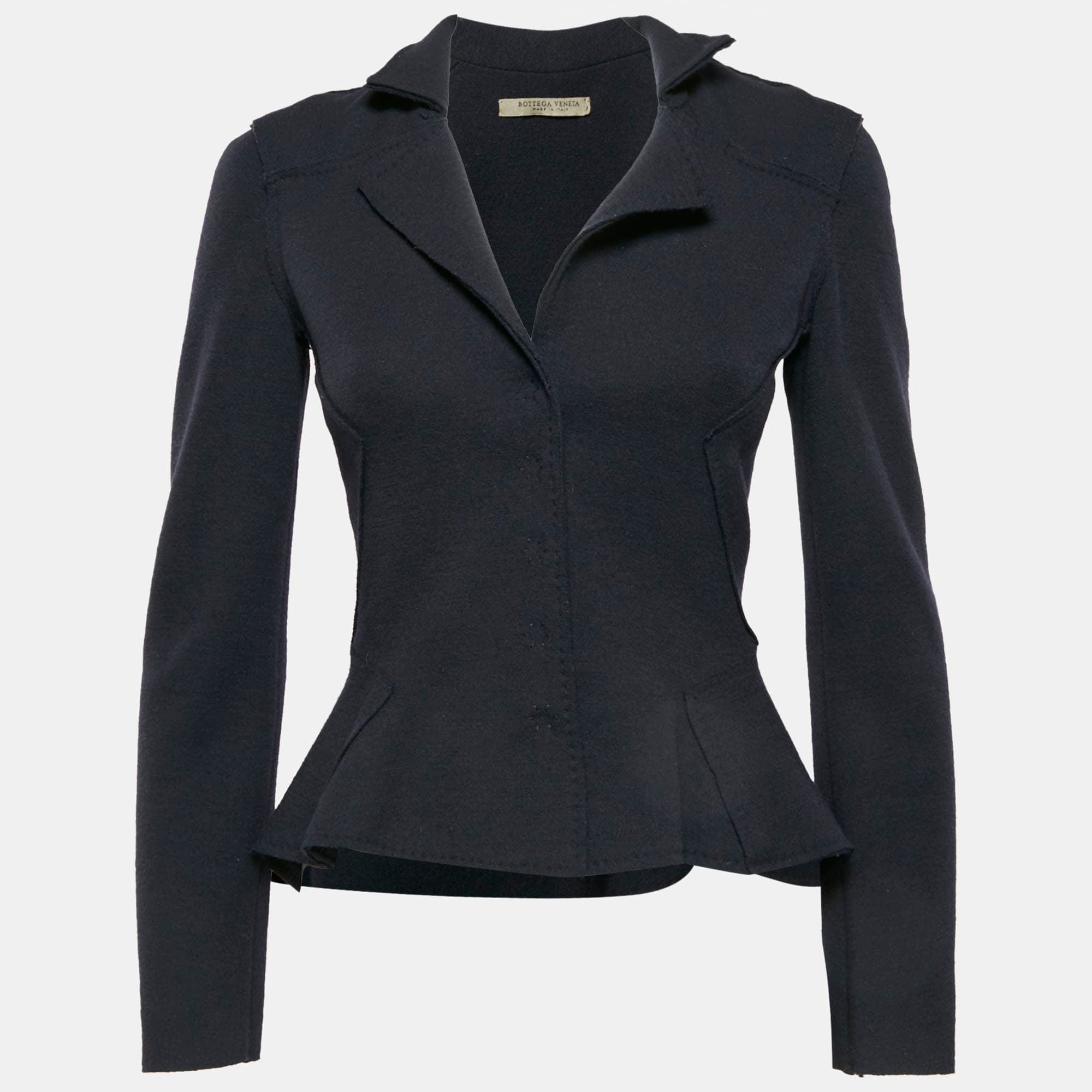 Bottega Veneta Navy Blue Wool Blazer S