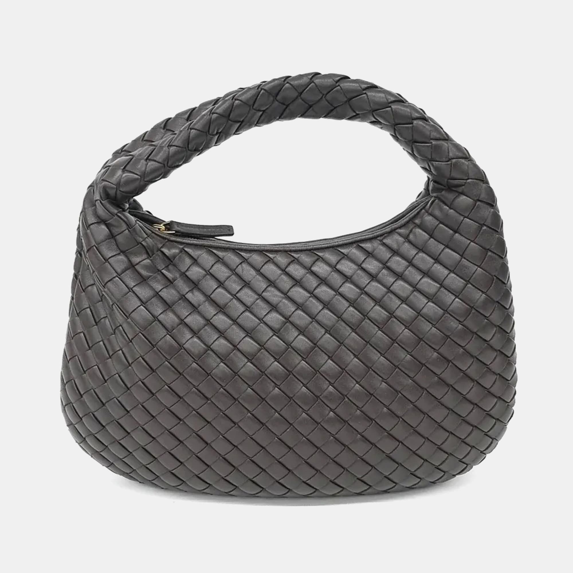 Bottega Veneta Jodie Small Brown Leather Hobo Bag