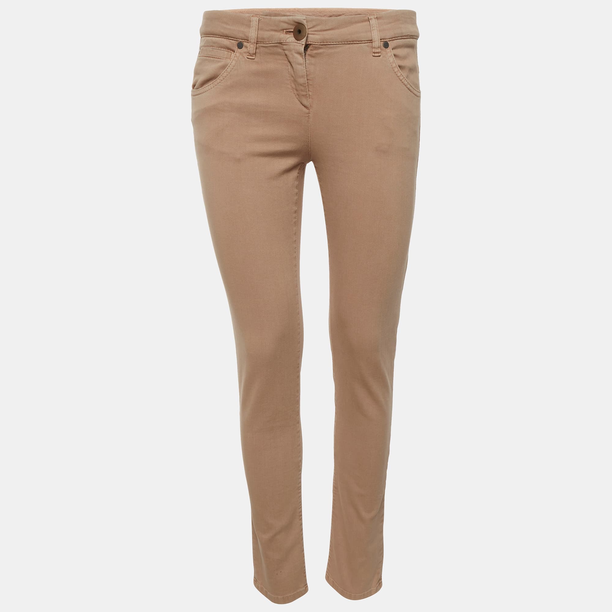 Brunello Cucinelli Beige Denim Straight Fit Jeans S/Waist 30"