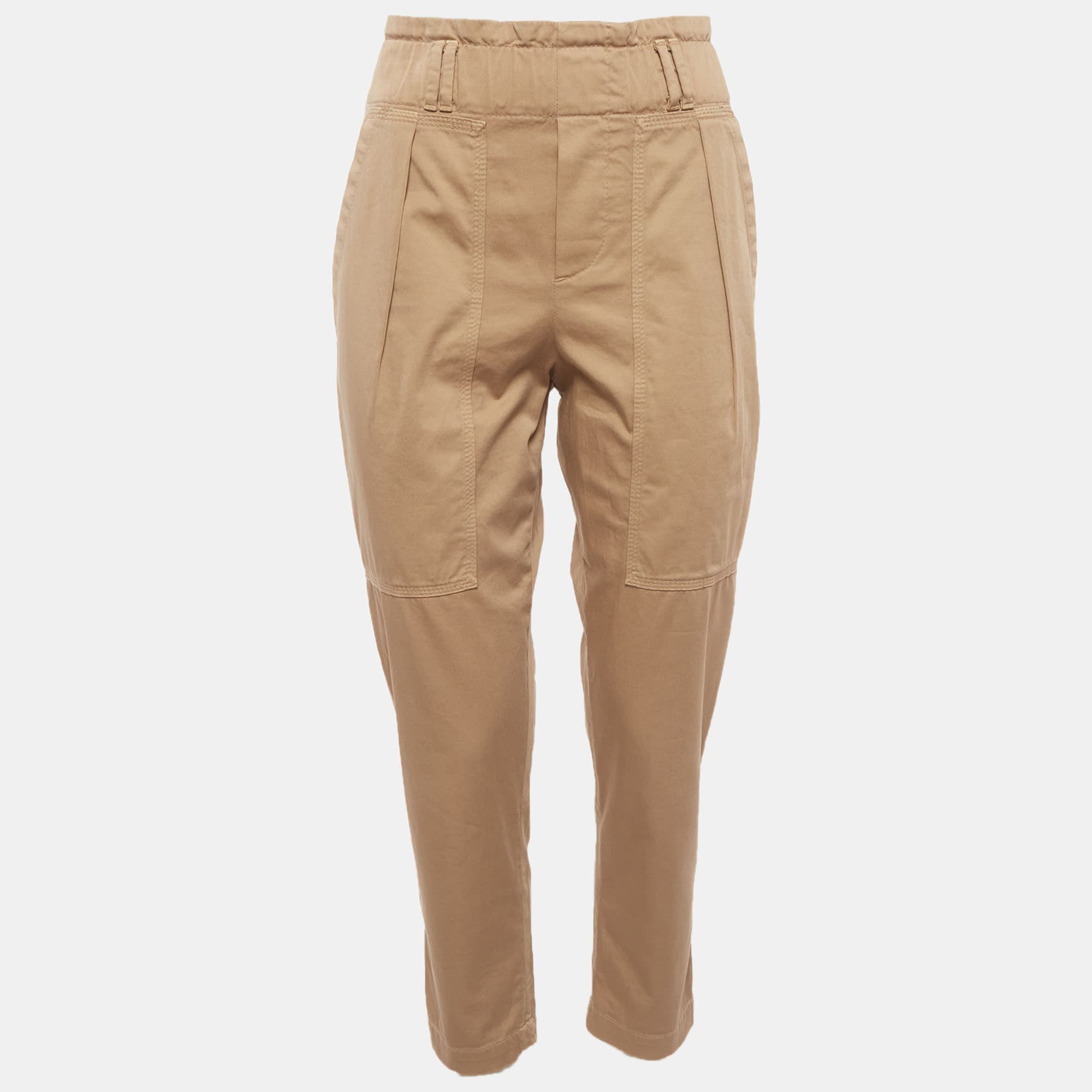 Brunello Cucinelli Beige Cotton Cargo Trousers S