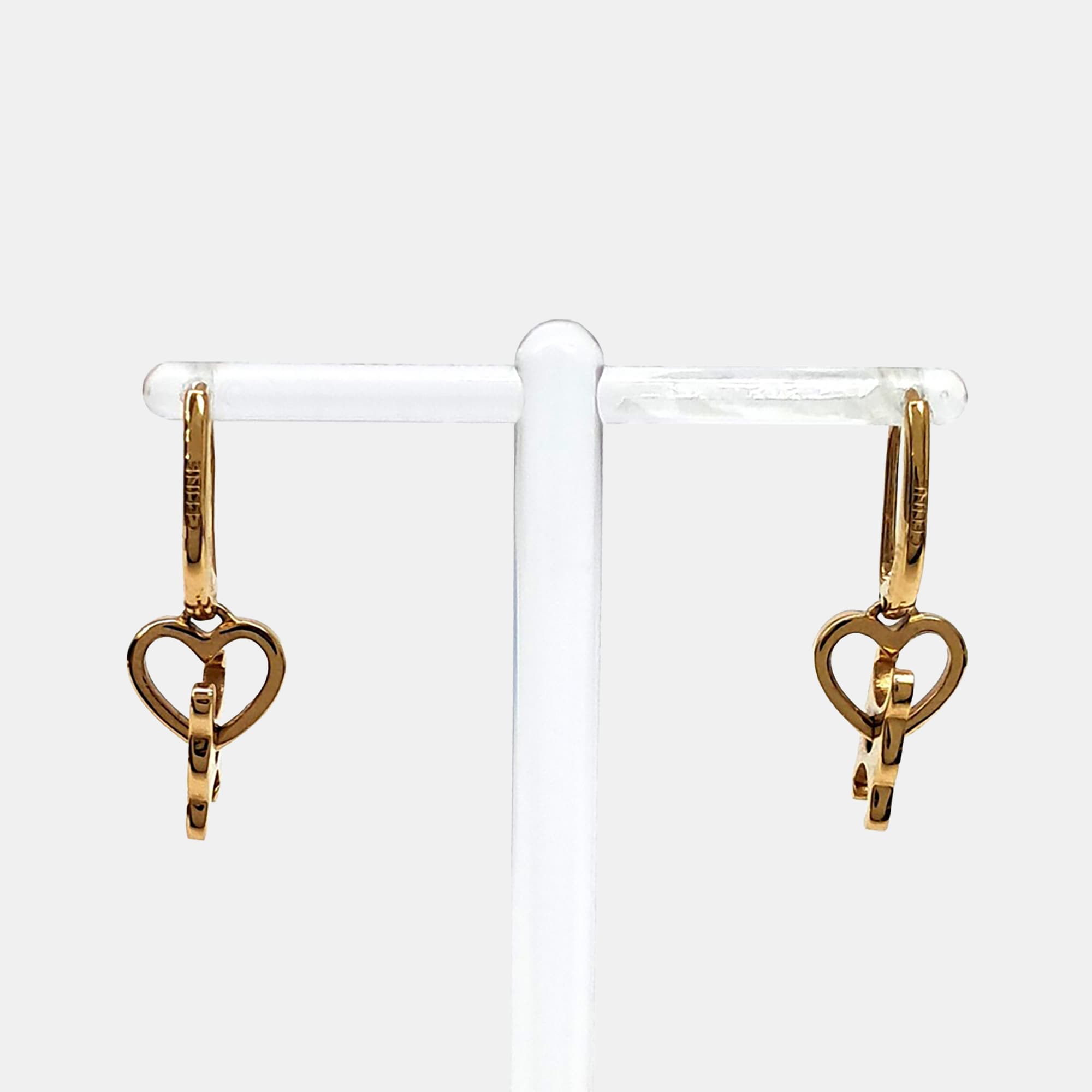 Celine Gold Tone Earrings