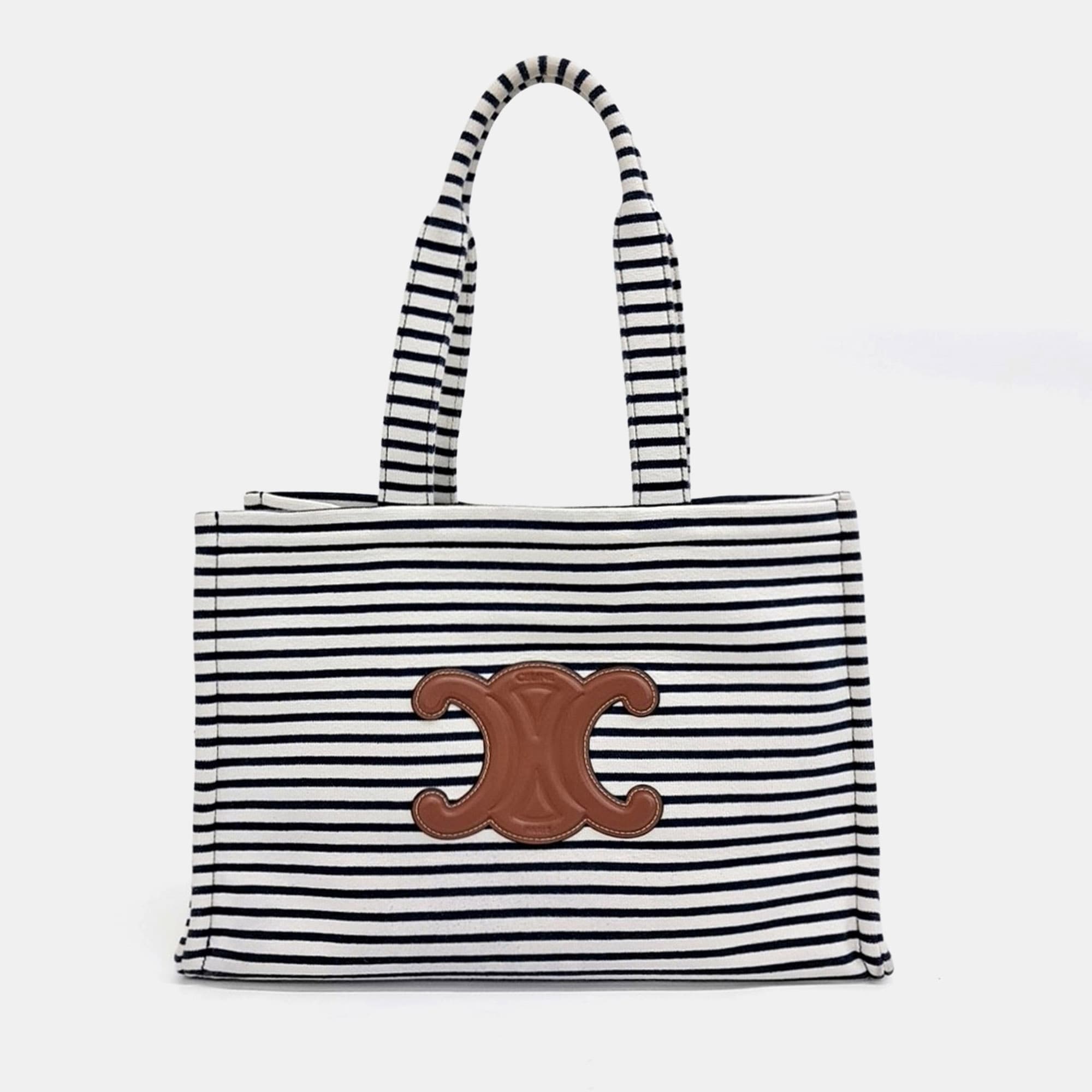 Celine Cabas Thaïs Large Multicolor Fabric Tote Bag
