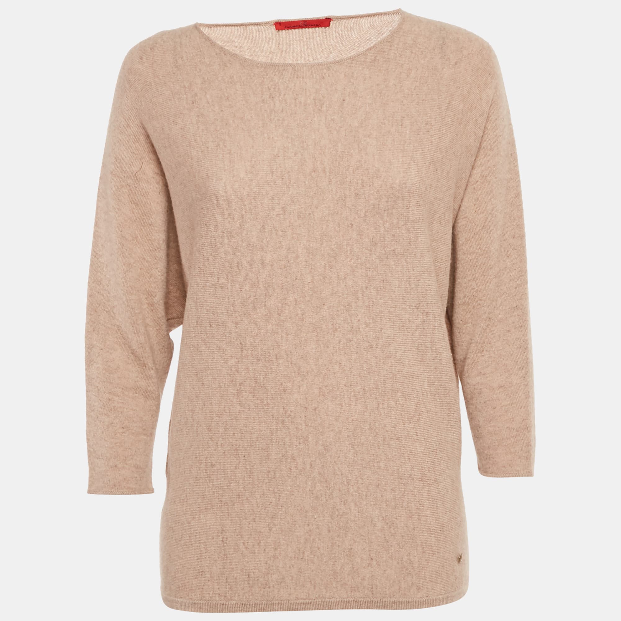 CH Carolina Herrera Dark Beige Wool Sweater S