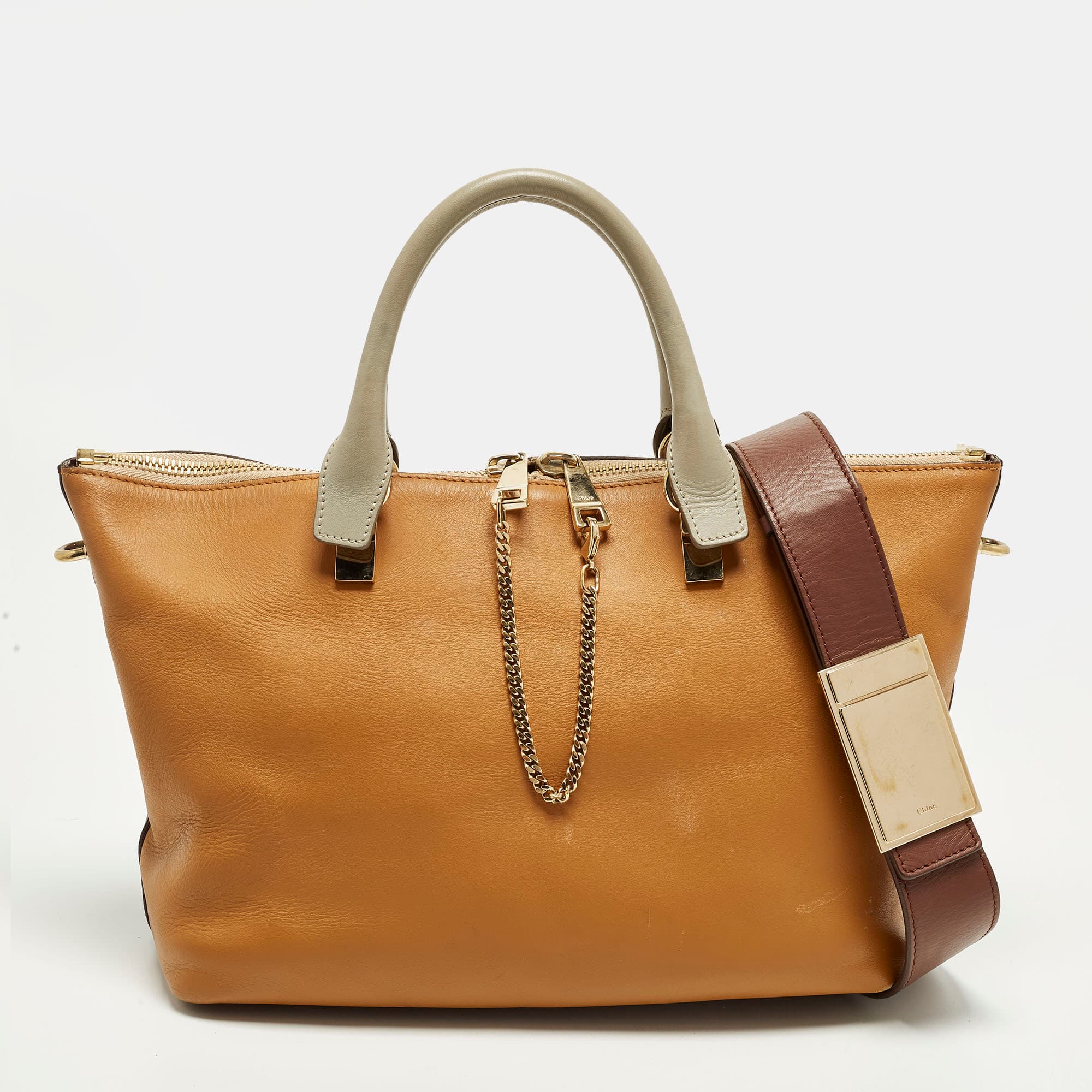 Chloe Baylee Medium Tricolor Leather Tote