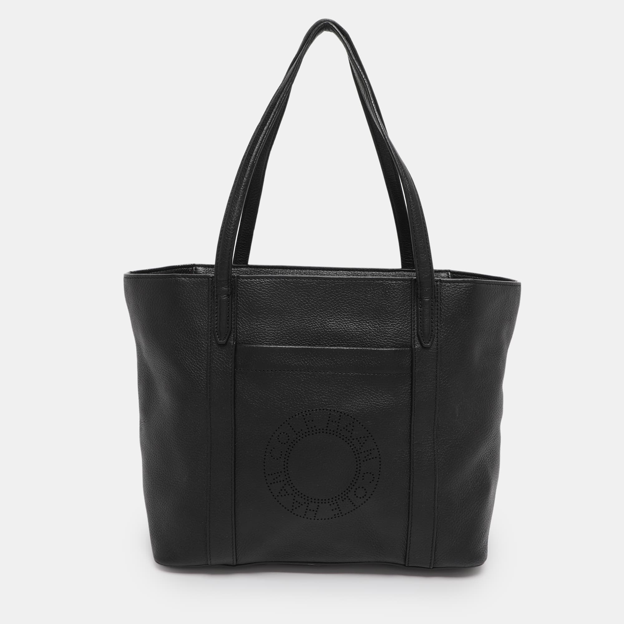 Cole Haan Black Leather Tote Bag