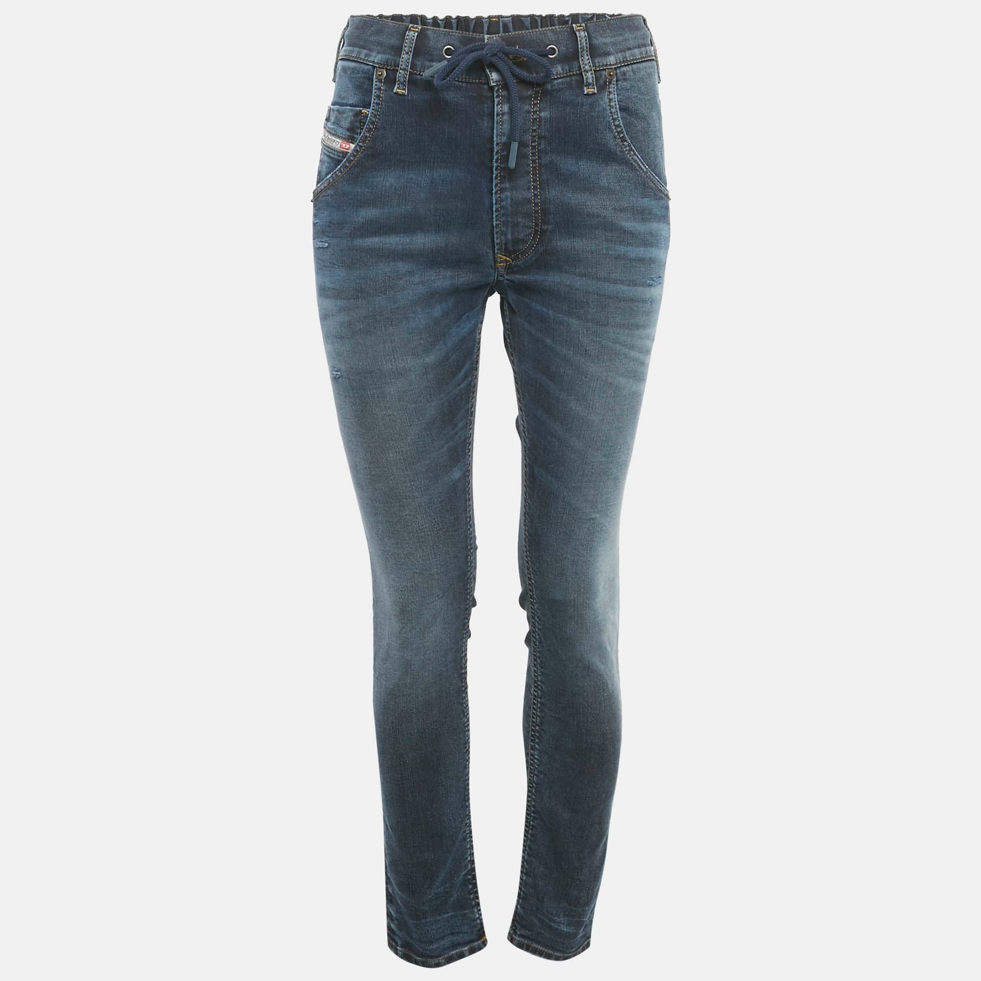 Diesel Blue Denim Elasticized Sweat Jeans M