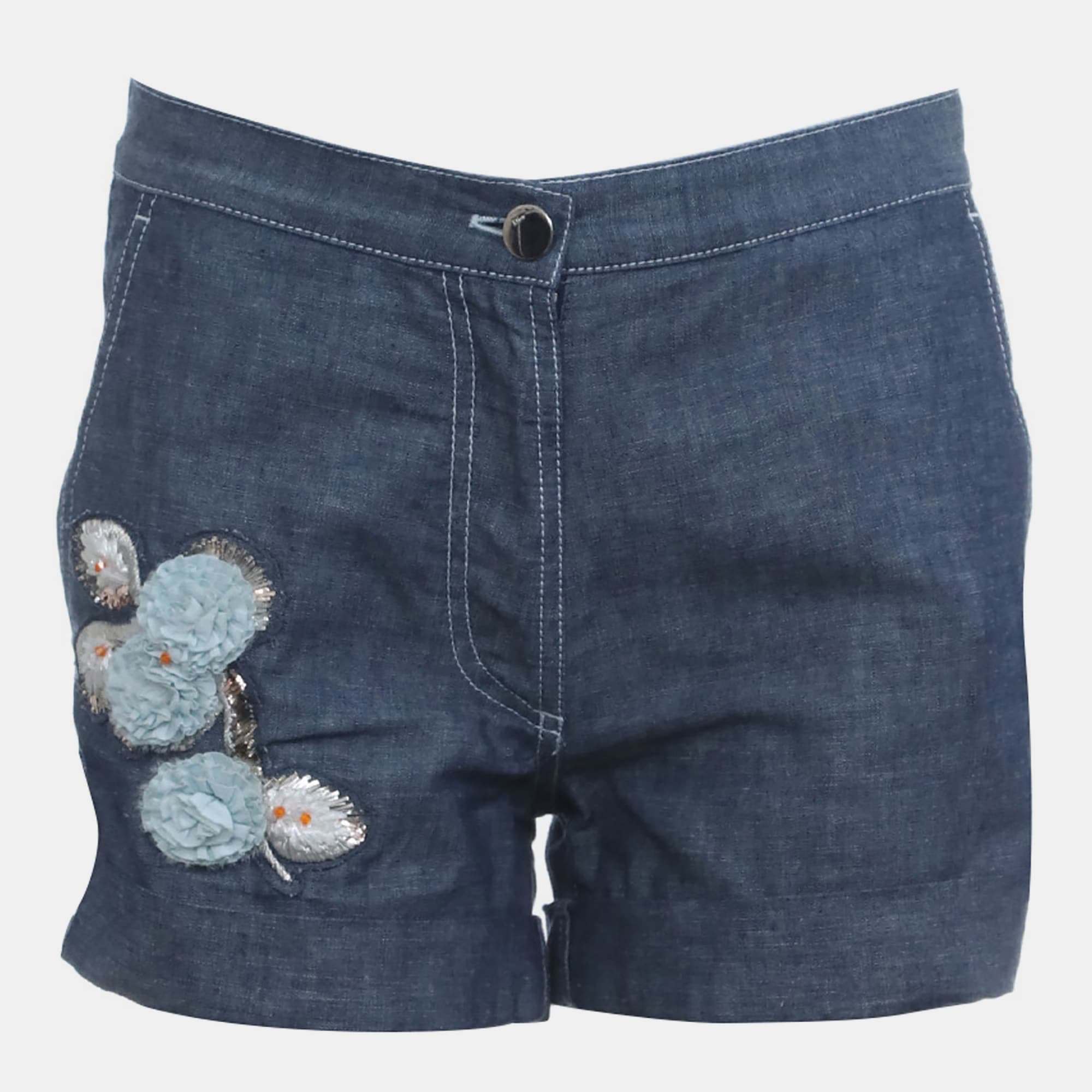 Dior Embellished Denim Short IT 38